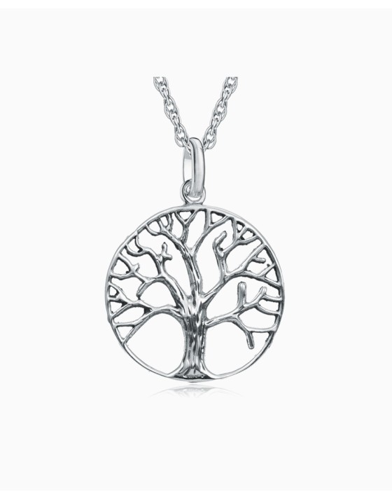 White gold heart drop earrings