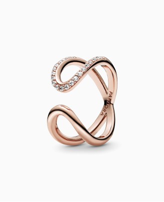 Pandora wrapped open infinity ring