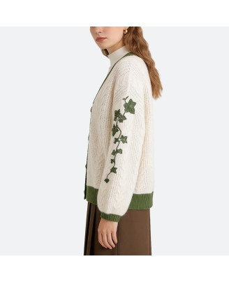 Women’s Jacquard Embroidered Cardigan