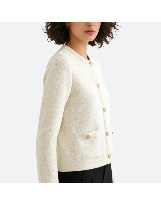 Women's button-down loose cardigan