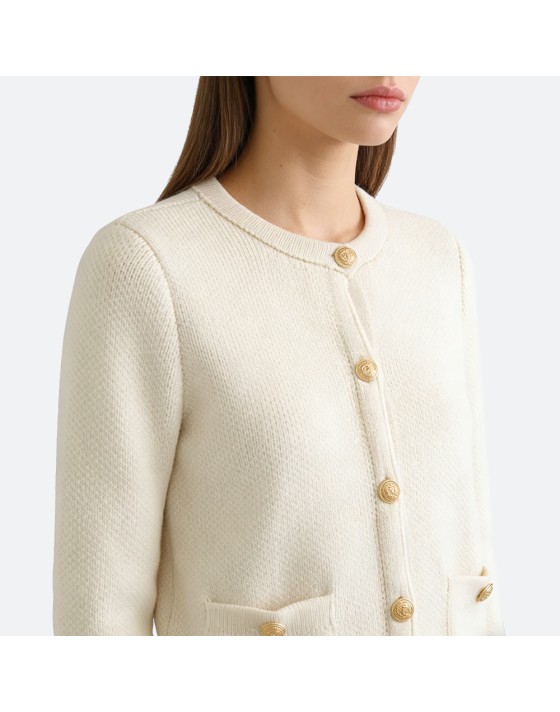 Women's button-down loose cardigan