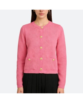 Women’s Pink Loose Cardigan