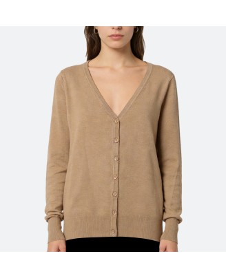 Knitted cotton cardigan