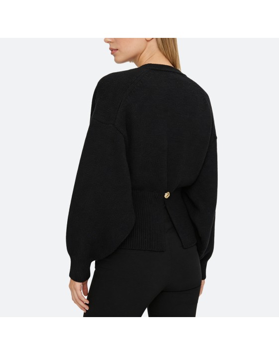 Solid Color Single-Breasted Cardigan