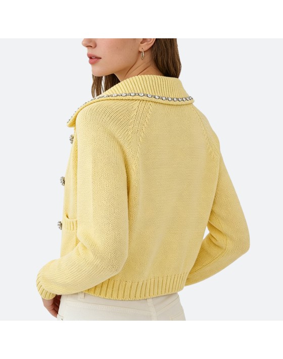 Women’s Lapel Cardigan