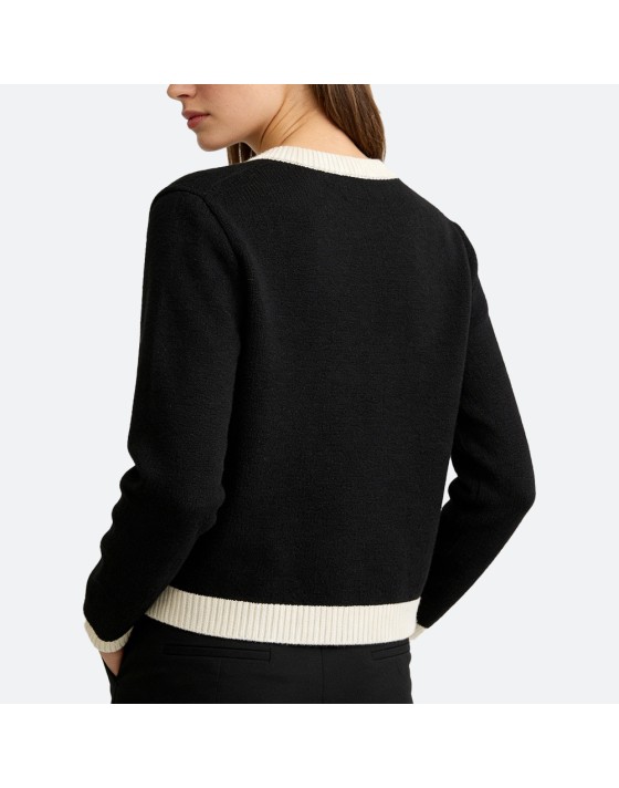 Solid Color Single-Breasted Cardigan