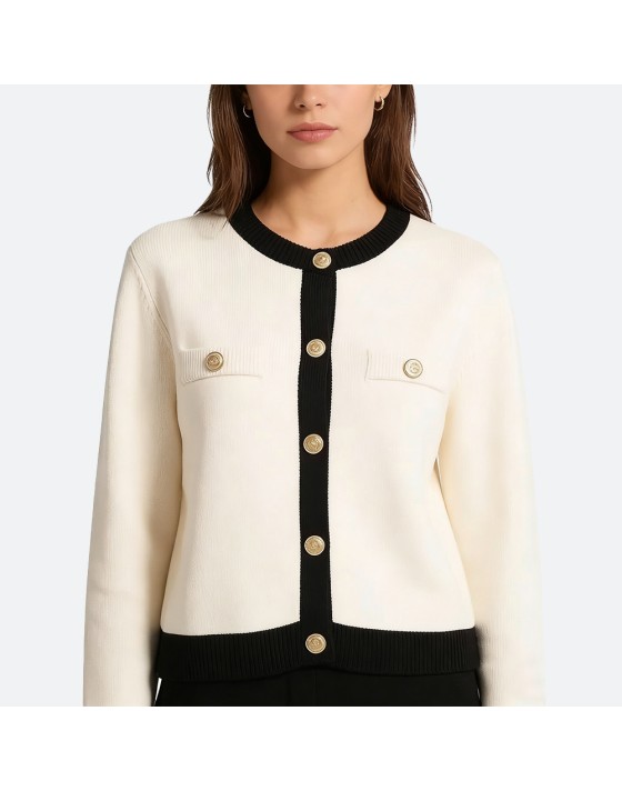 Casual Cropped Cardigan