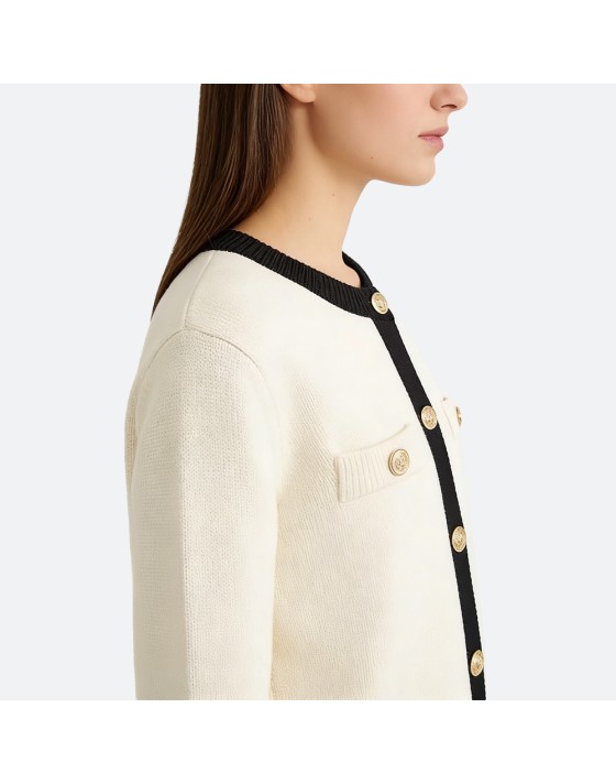 Casual Cropped Cardigan