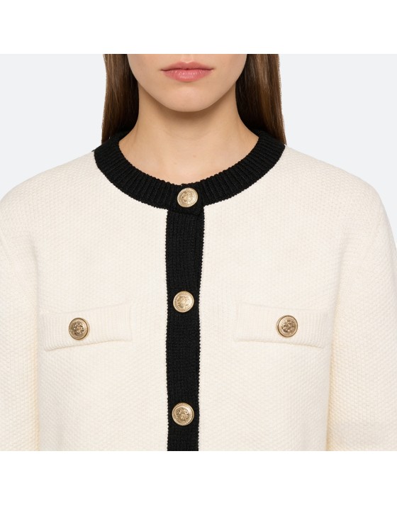 Casual Cropped Cardigan