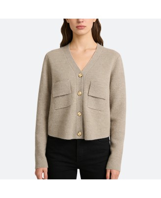 Thick Knit Cashmere Cardigan