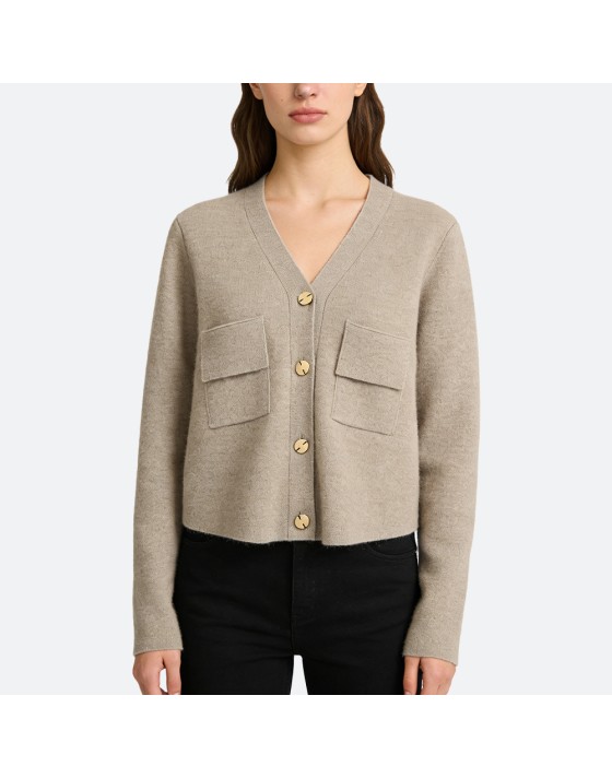 Thick Knit Cashmere Cardigan