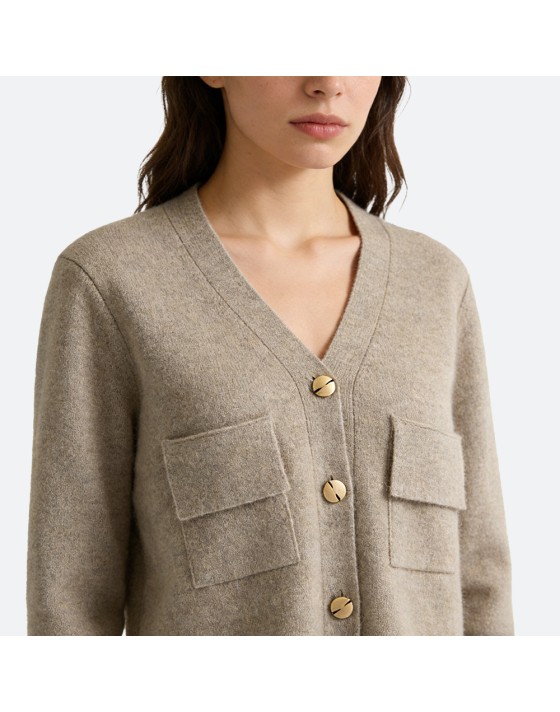 Thick Knit Cashmere Cardigan