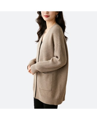 Loose Cashmere Cardigan