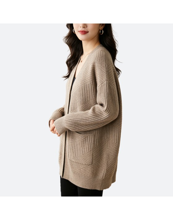 Loose Cashmere Cardigan