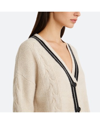 Fashion Cable Knit Cardigan