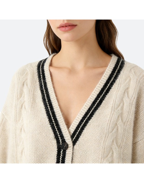 Fashion Cable Knit Cardigan