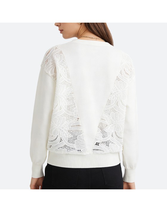 Floral V-Neck Knitted Cardigan