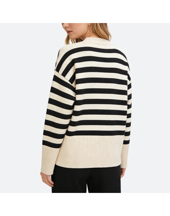 Striped Knitted Cardigan Striped Knitted Cardigan