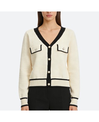 Button-Up Knit Cardigan