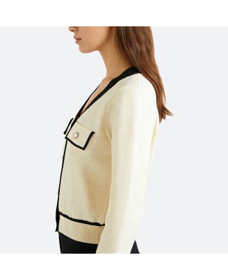 Button-Up Knit Cardigan