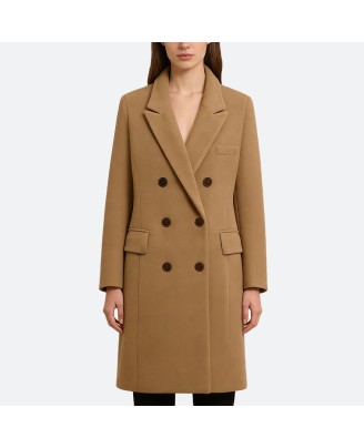 Loose Tie-Waist Wool Coat