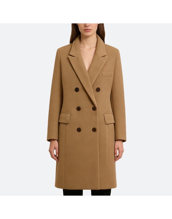 Loose Tie-Waist Wool Coat
