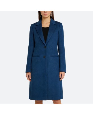 Single-Breasted Wool Coat