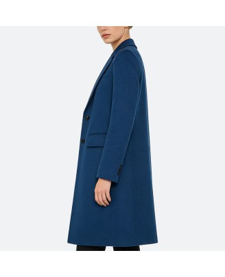 Single-Breasted Wool Coat