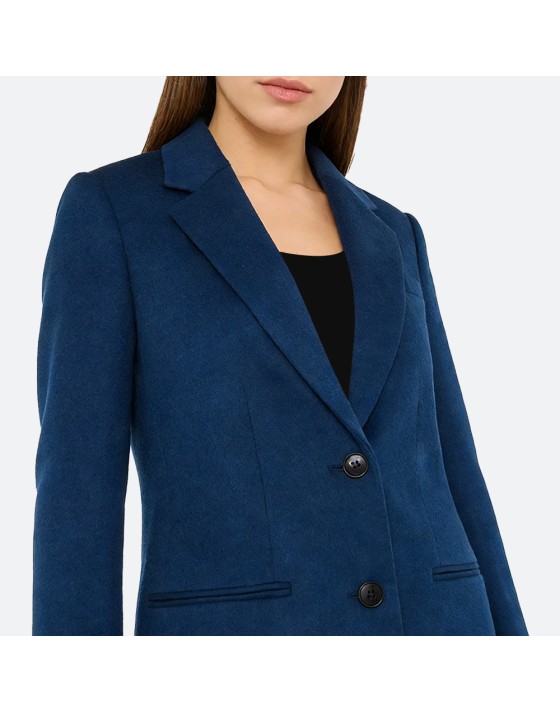 Single-Breasted Wool Coat