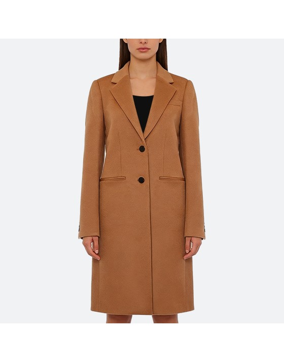 Slim-Fit Wool Coat