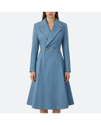 Wool Blend Long Coat