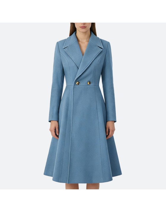 Wool Blend Long Coat