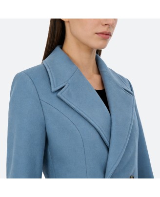 Wool Blend Long Coat