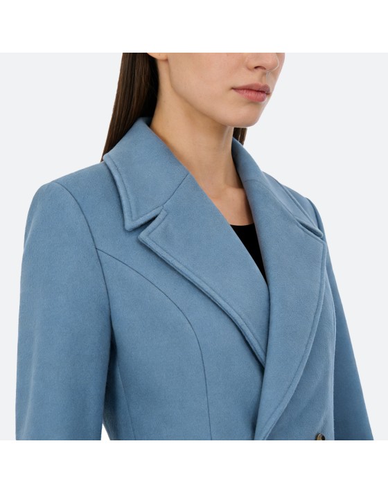 Wool Blend Long Coat