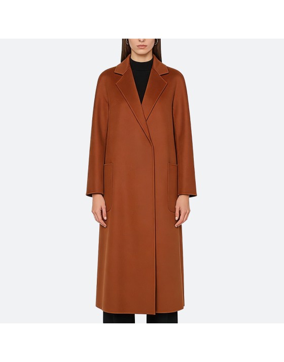 Reversible Long Wool Coat