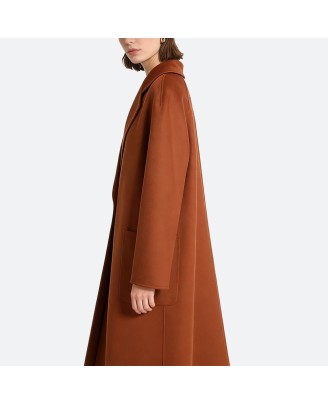 Reversible Long Wool Coat