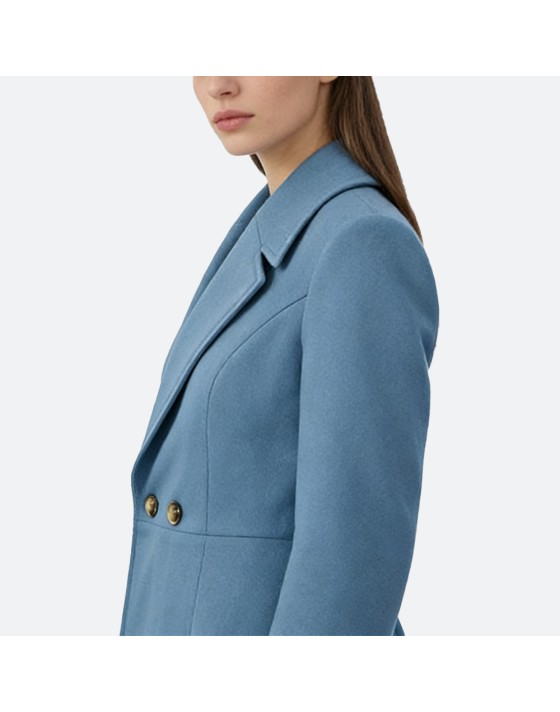 Wool Blend Long Coat