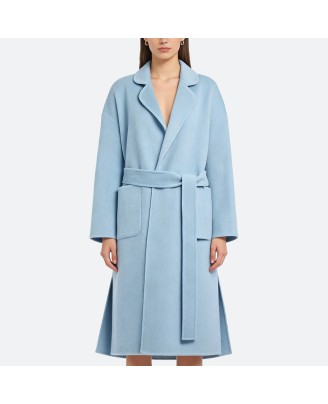 Wool double-breasted coat