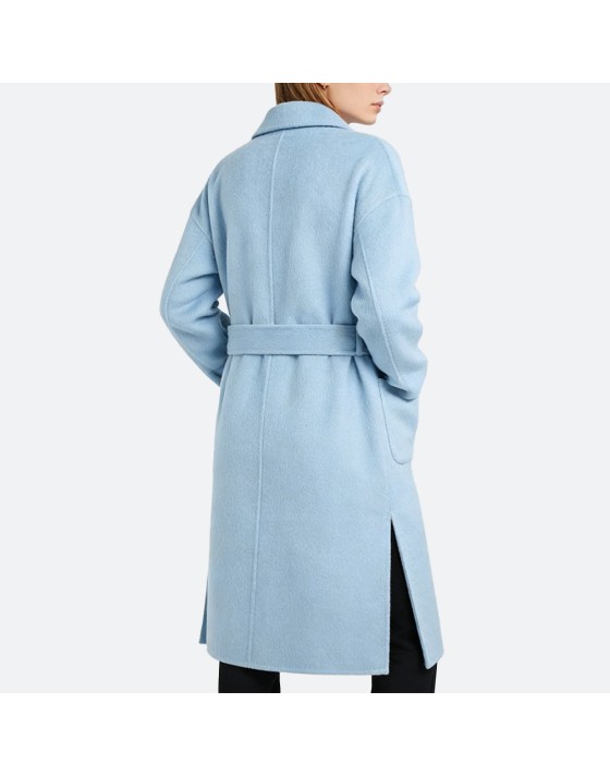 Wool double-breasted coat
