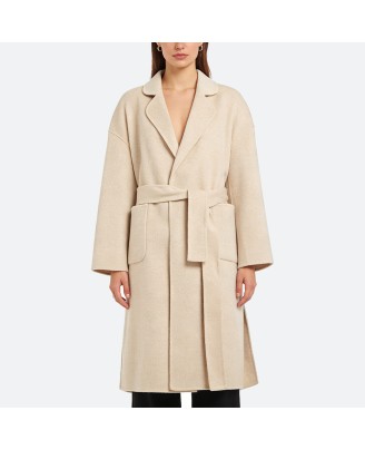 Belted Alpaca Wool Coat