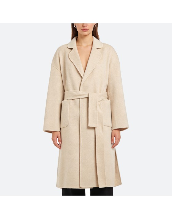 Belted Alpaca Wool Coat
