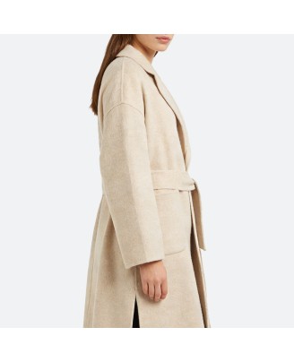 Belted Alpaca Wool Coat