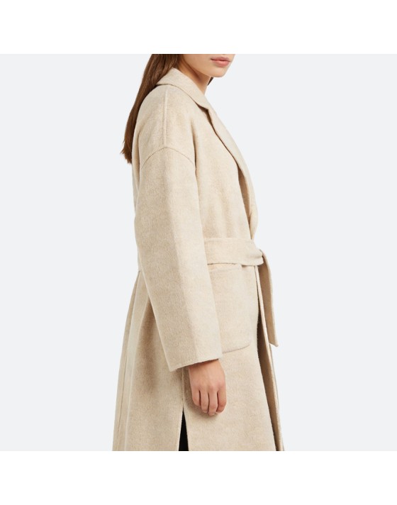Belted Alpaca Wool Coat
