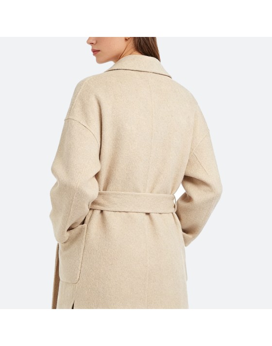 Belted Alpaca Wool Coat