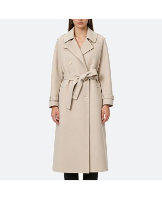 Belted Double-Breasted Coat