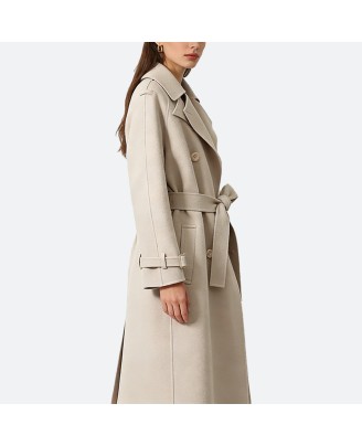 Belted Double-Breasted Coat