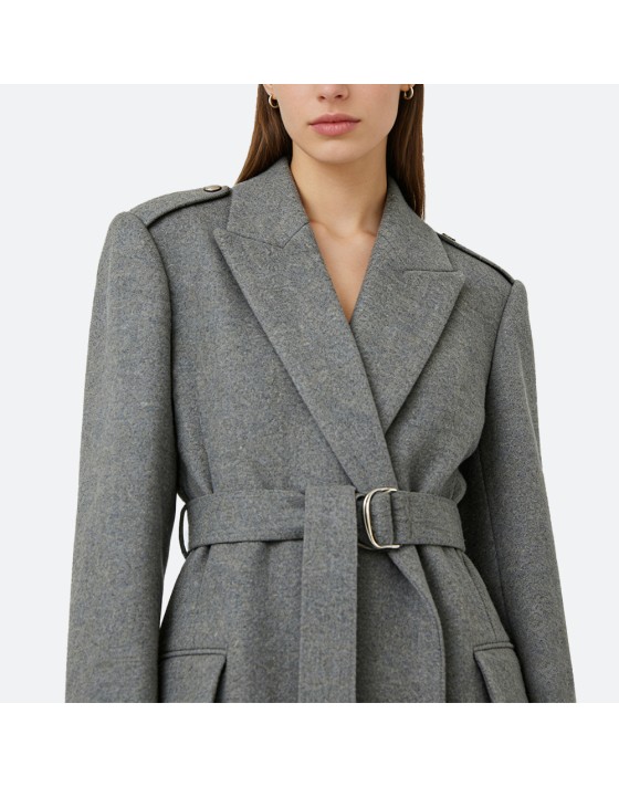 Double-Faced Long Wool Coat