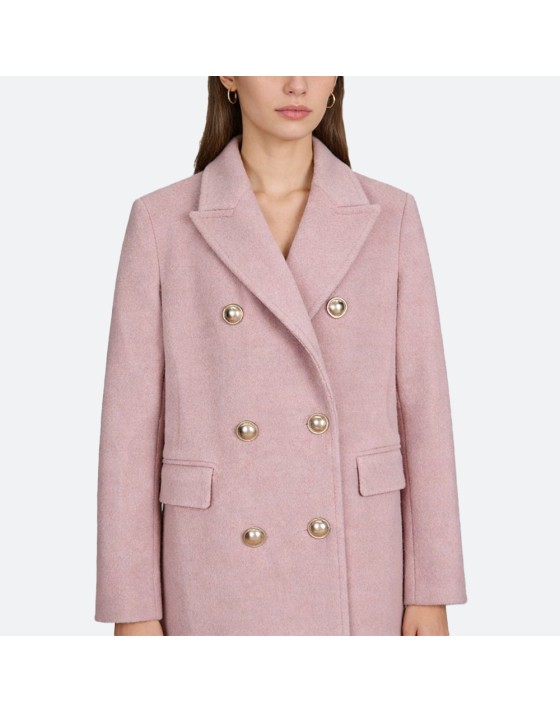 Pink cashmere coat