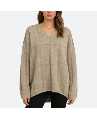 Loose Lazy-Style Pullover Sweater