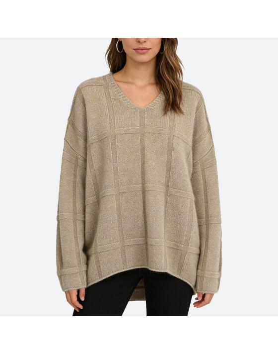 Loose Lazy-Style Pullover Sweater